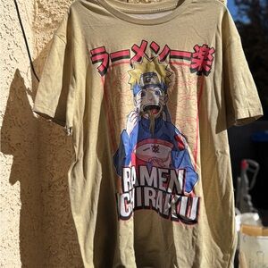 Anime Graphic Tan T-Shirt